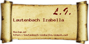 Lautenbach Izabella névjegykártya