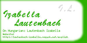 izabella lautenbach business card